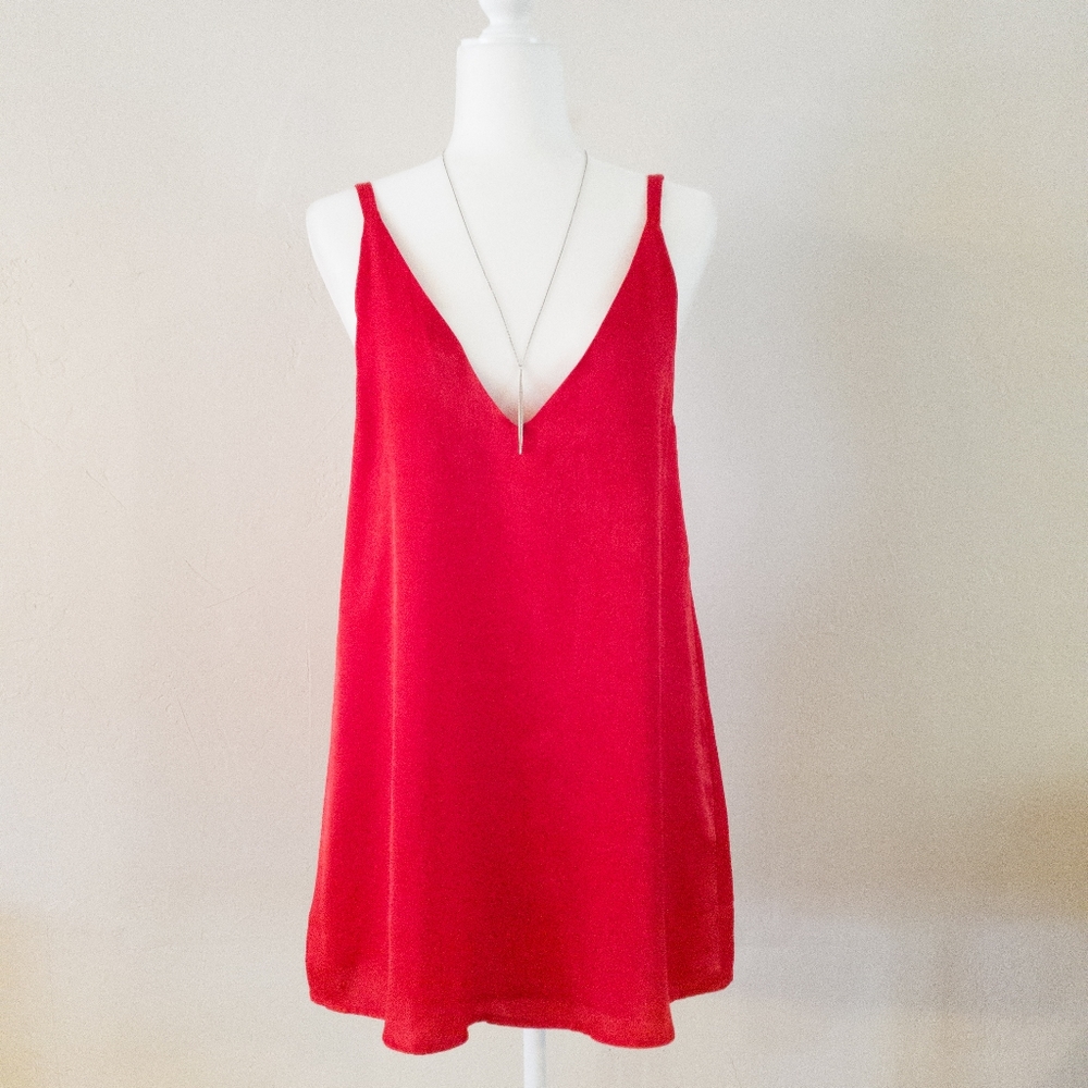 Privacy Please Red Slip Dress